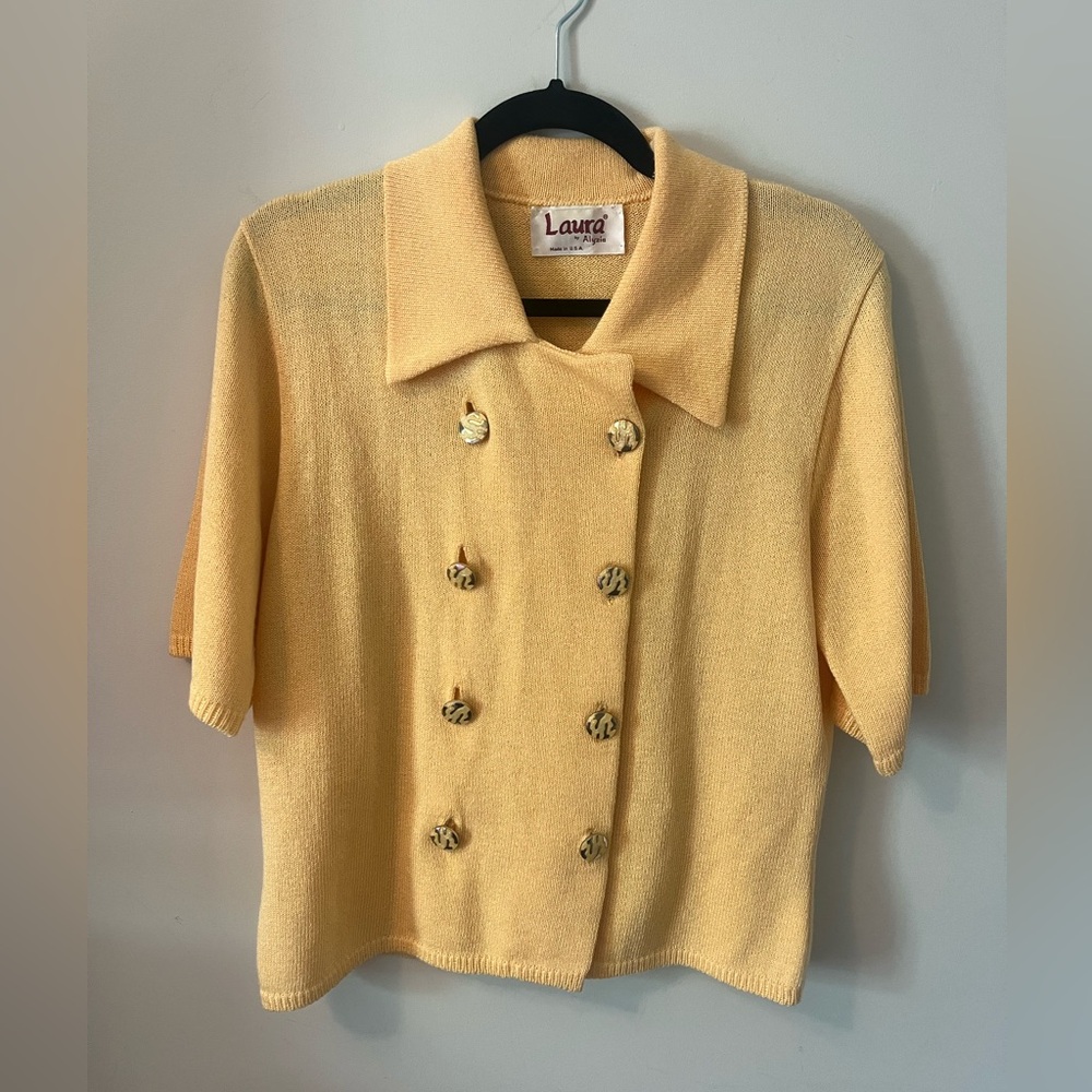 Laura by Alyzia Double-Breasted Sweater | Size M